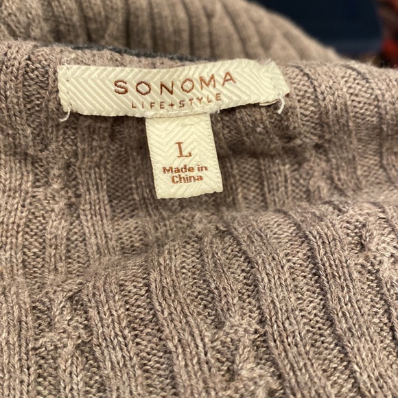 Sonoma Lifestyle knit fine sweater unisex size L grayish - Picture 7 of 11